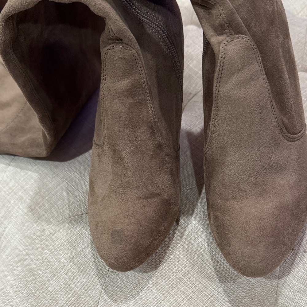 Wild Diva Tan Over-the-Knee Boots - Picture 2 of 5